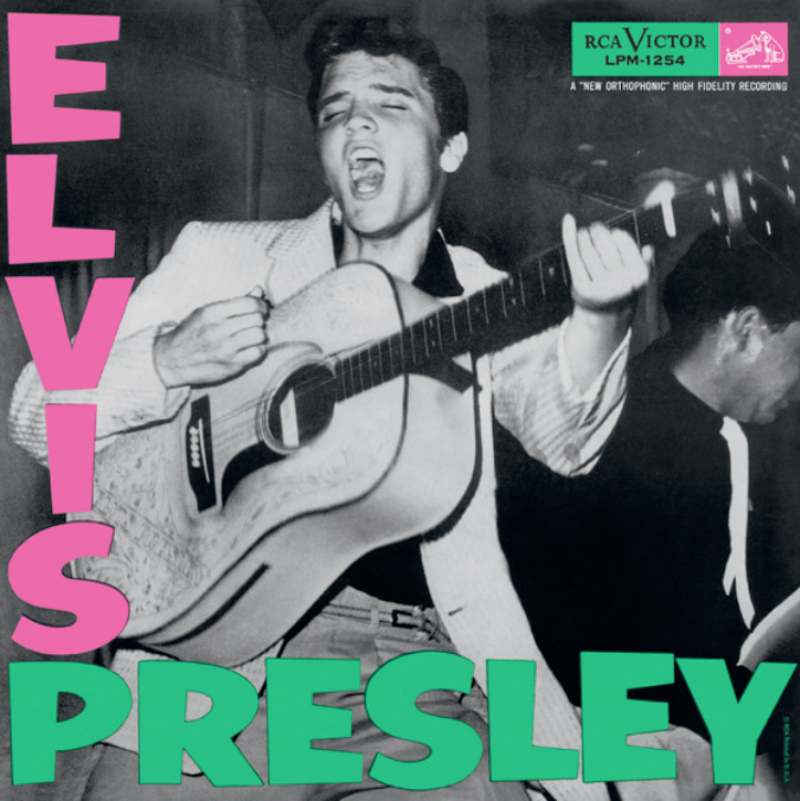 Portada del primer disco de Elvis Presley en 1956